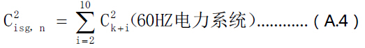 60Hz电力系统间谐波中心子群有用值盘算公式